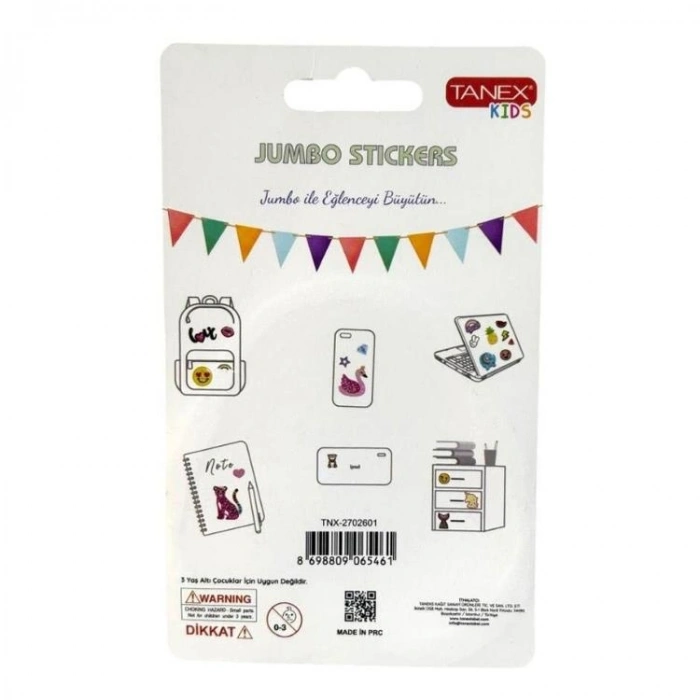 TANEX KIDS TNX-2701801 JUMBO STICKER - SQUISHY JUMBO PUFFY SEVİMLİ ZÜRAFA - 1 ADET