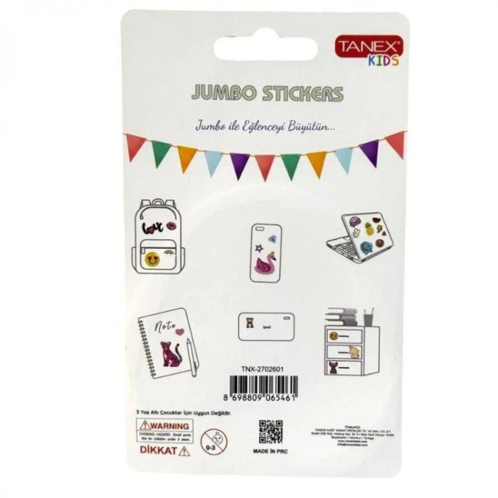 TANEX KIDS TNX-2702701 JUMBO STICKER - SQUISHY JUMBO PUFFY SEVİMLİ KÖPEK - 1 ADET