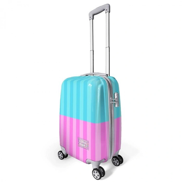 CORAL HIGH 16554 RENKLİ ÇİZGİLİ DESENLİ KABİN BOY (50cm) VALİZ