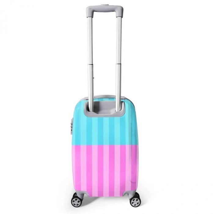 CORAL HIGH 16554 RENKLİ ÇİZGİLİ DESENLİ KABİN BOY (50cm) VALİZ