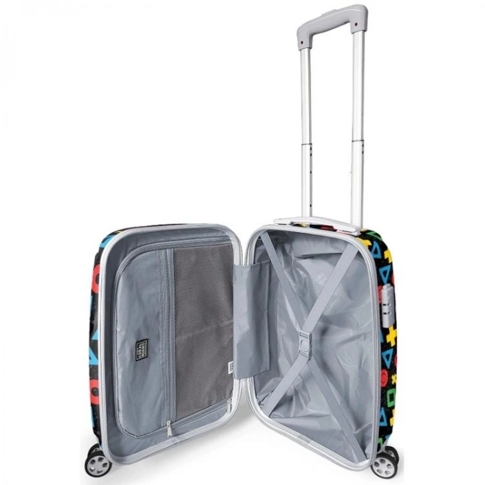 CORAL HIGH 16559 RENKLİ LETS PLAY DESENLİ KABİN BOY (50cm) VALİZ