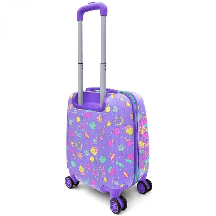 CORAL HIGH 16693 ŞEKER AYICIK DESENLİ MİNİ ÇOCUK VALİZİ