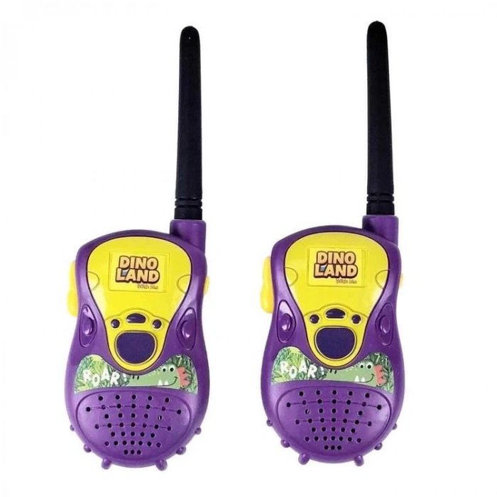 SUNMAN 1001 ECCHO WALKIE TALKIE DİNAZOR TEMALI SESLİ IŞIKLI TELSİZ 3+