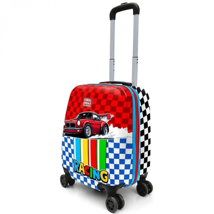 CORAL HIGH 16699 ARABA DESENLİ MİNİ ÇOCUK VALİZİ