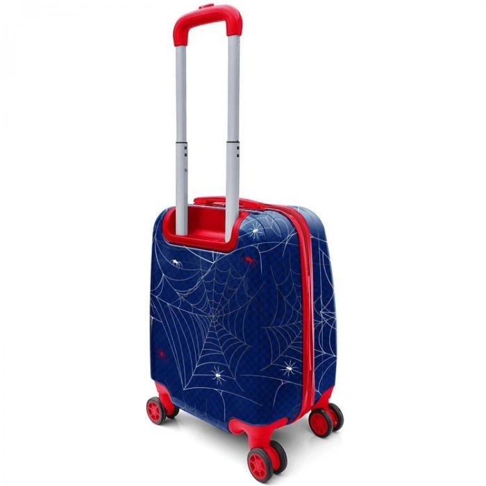 CORAL HIGH 16739 LACİVERT KIRMIZI ÖRÜMCEK DESENLİ MİNİ ÇOCUK VALİZİ