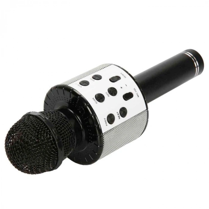 SUNMAN 86531 PARTY FUN MİKROFON KARAOKE SPEAKER HOPARLÖRLÜ USB IŞIKLI 3+