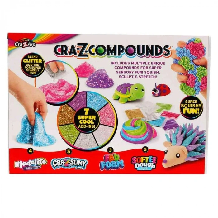 SUNMAN 60065 CRA Z ART COMPOUNDS SLIME BÜYÜK KARIŞIK PAKETİ 6+