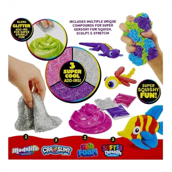 SUNMAN 60067 CRA Z ART COMPOUNDS SLIME KÜÇÜK KARIŞIK PAKETİ 6+