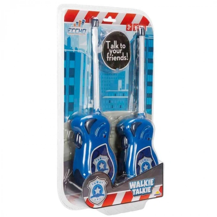 SUNMAN 1002F / 1002P ECCHO WALKIE TALKIE POLİS / İTFAİYE TEMALI SESLİ IŞIKLI TELSİZ 3+