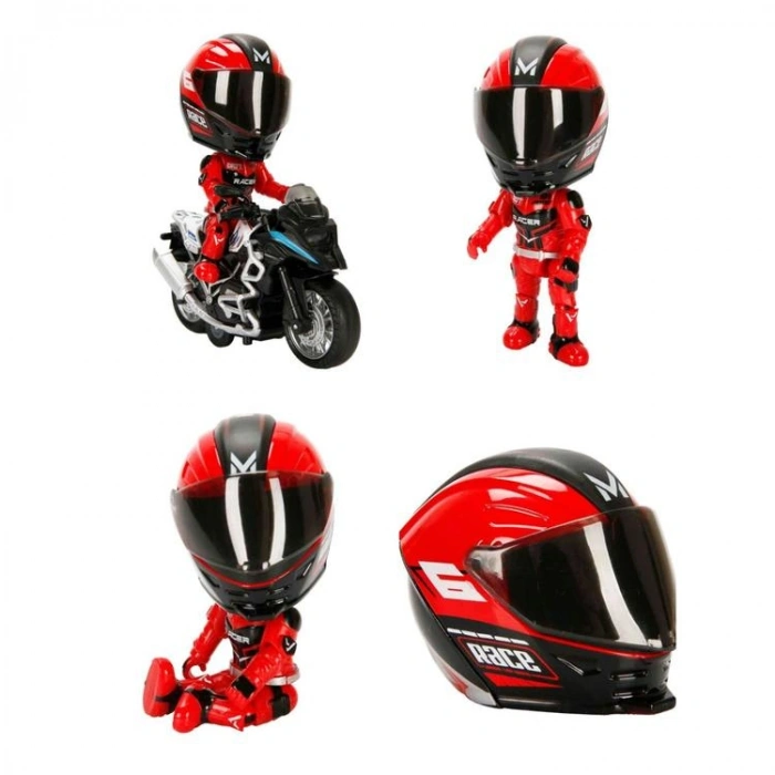 SUNMAN MY66-M1218K BMW OFF-ROAD 1:14 SESLİ IŞIKLI KASKLI MOTOSİKLET 3+