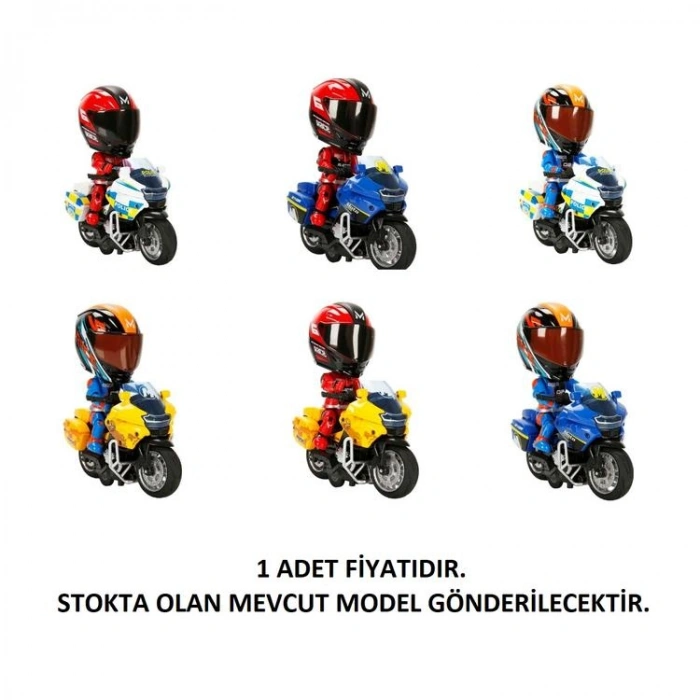 SUNMAN MY66-M1217K BMW 1:14 SESLİ IŞIKLI KASKLI MOTOSİKLET 3+