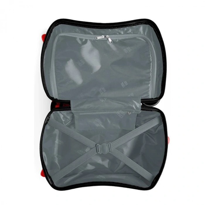 CORAL HIGH  16369 SİYAH FUTBOL DESENLİ  OTUR-ÇEK ÇOCUK VALİZİ