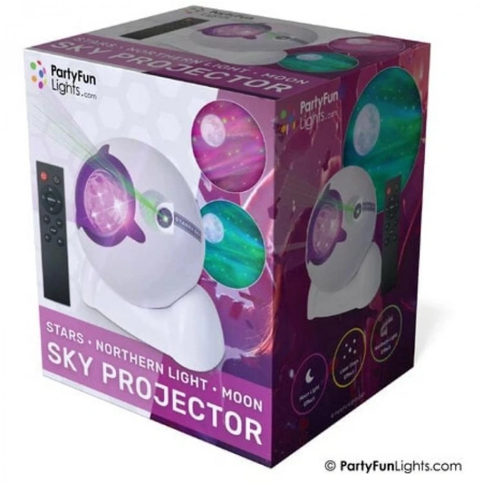 SUNMAN 86766 PARTY FUN GÖKYÜZÜ TEMALI KUMANDALI PROJEKTÖR