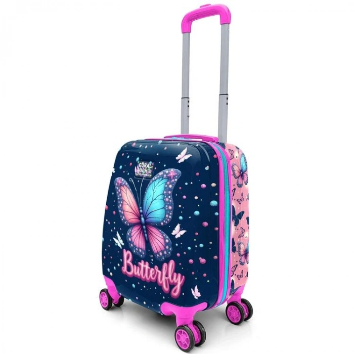CORAL HIGH 16695 KELEBEK DESENLİ MİNİ ÇOCUK VALİZİ