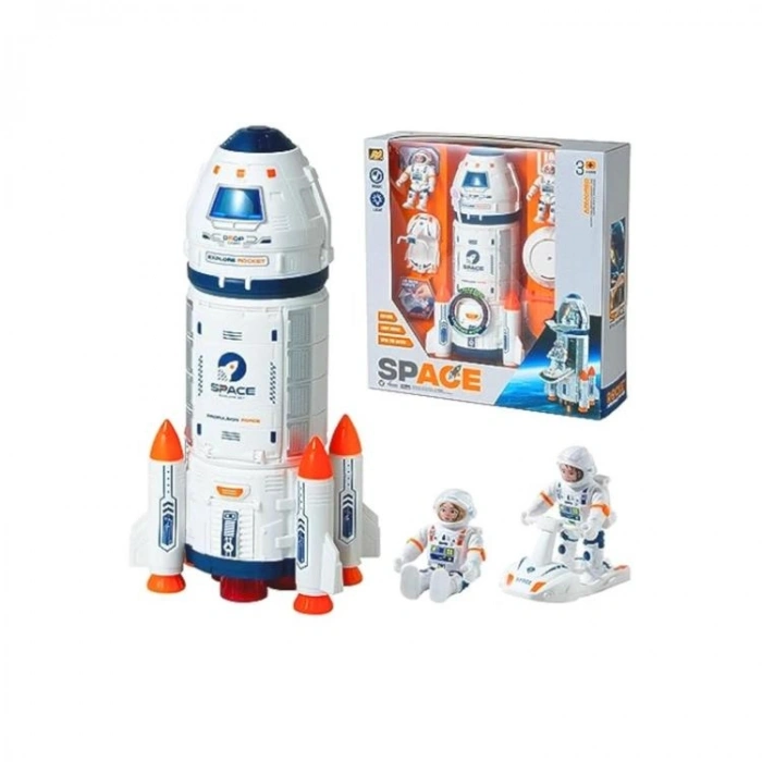 PASİFİK H202 SPACE STATION - SESLİ IŞIKLI UZAY İSTASYONU SETİ KUTULU 3+