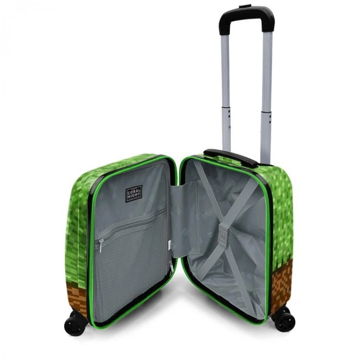 CORAL HIGH 16794 YEŞİL KAHVERENGİ HIGH CRAFT DESENLİ MİNİ ÇOCUK VALİZİ