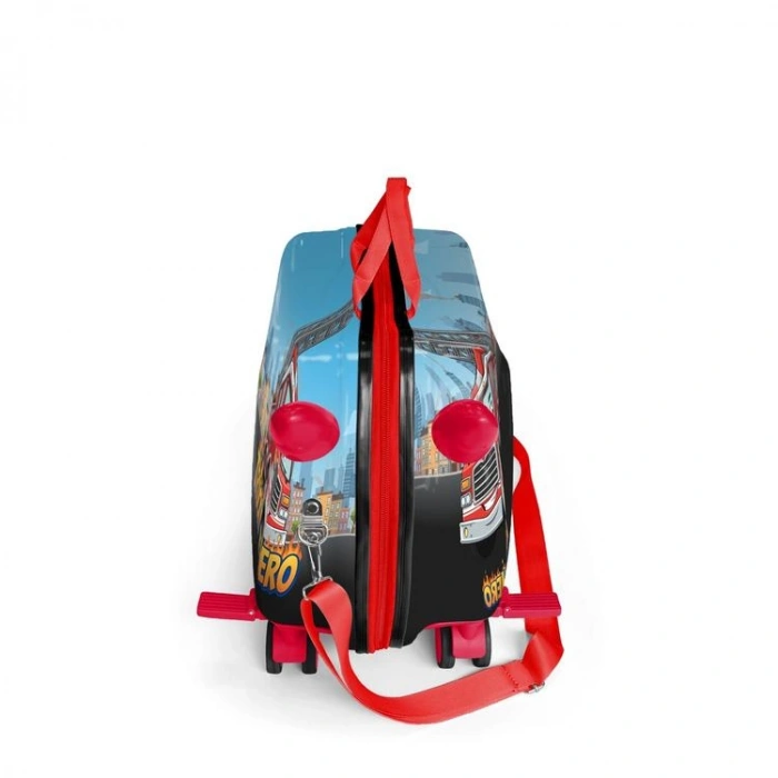 CORAL HIGH 16373 İTFAİYE DESENLİ  OTUR-ÇEK ÇOCUK VALİZİ