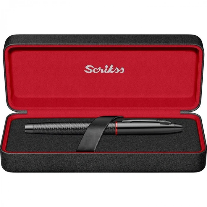 SCRIKSS 35 ROLLER KALEM MAT SİYAH LÜKS KUTUDA