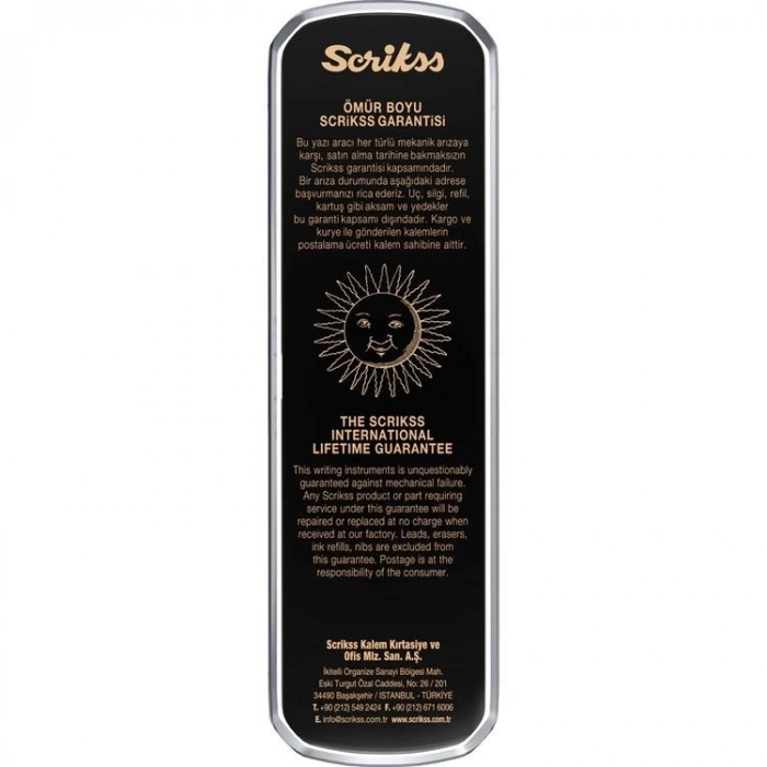 SCRIKSS 108M PRESTİJ TÜKENMEZ KALEM + VERSATİL KALEM TAKIM KROM