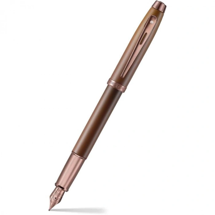SHEAFFER 9374-0 100 DOLMA KALEM COFFEE EDITION (M UÇ) KAHVERENGİ LÜKS KUTUDA