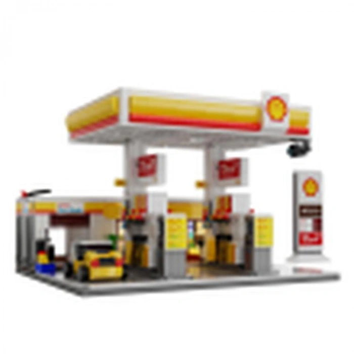 VAGONLIFE CADA C66026W SHELL BENZİNLİK 1309 PARÇA BLOCK OYUNCAK 8+