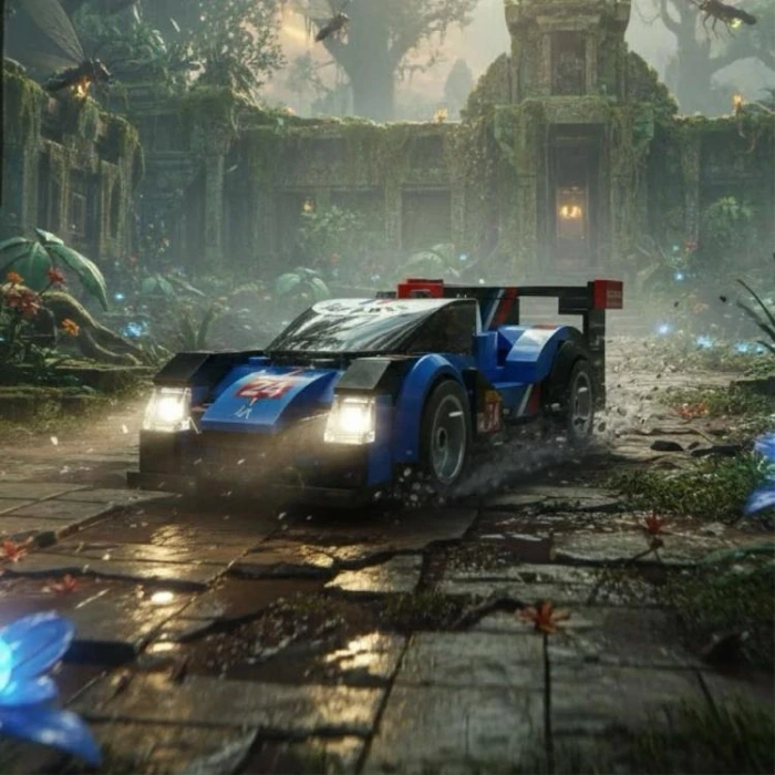 VAGONLIFE CADA C55053W SUPERSONIC YILDIZ SPOR ARABA164 PARÇA BLOCK OYUNCAK 8+