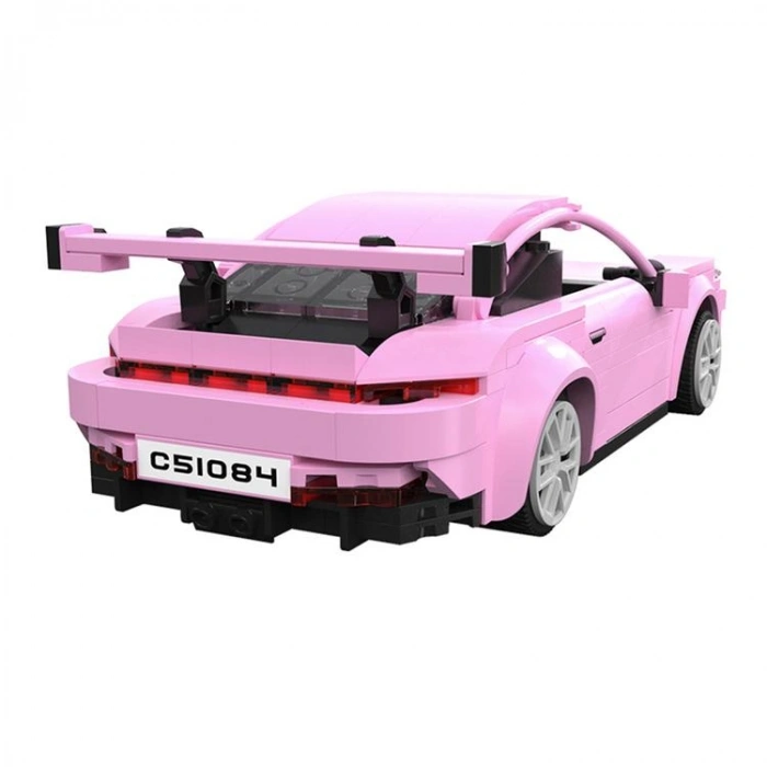 VAGONLIFE CADA C51084W PEMBE EFSANE SPOR ARABA RS 280 PARÇA BLOCK OYUNCAK 6+