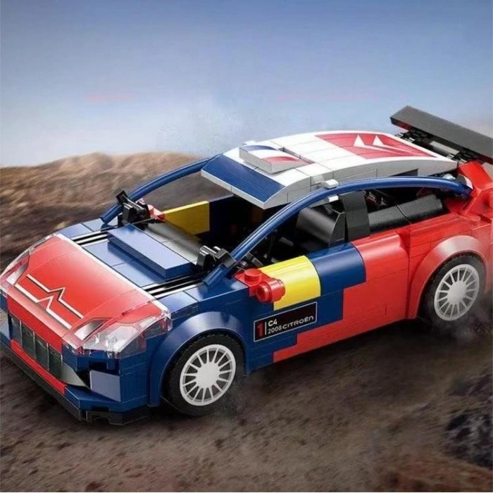 VAGONLIFE CADA C55033W 2008 CITROEN C4 WRC 1:24 296 PARÇA BLOCK OYUNCAK 8+