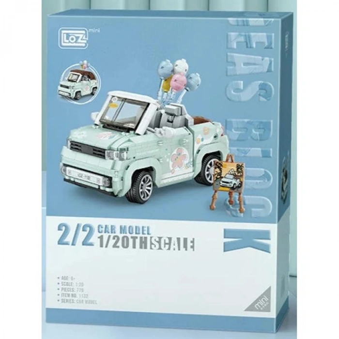 VAGONLIFE LOZ 1132 BALON ARABASI YEŞİL 779 PARÇA BLOCK OYUNCAK 6+