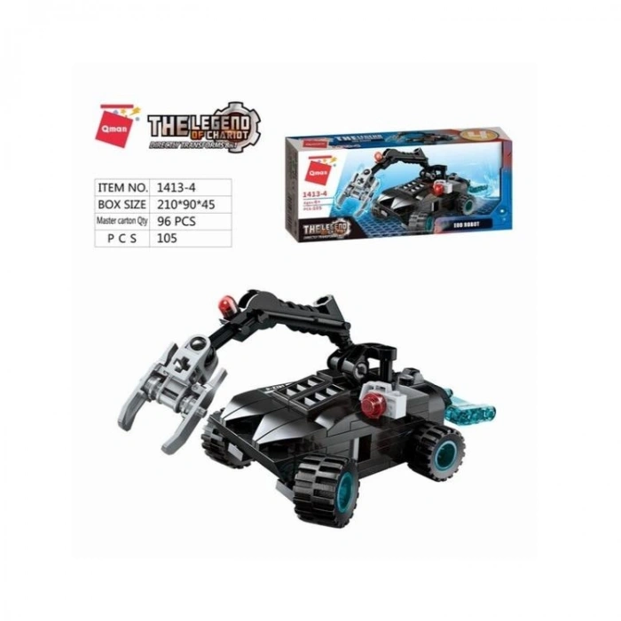 VAGONLIFE KEEPPLEY 1413-4 TRANS COLLECTOR EOD ROBOT 105 PARÇA BLOCK OYUNCAK +6