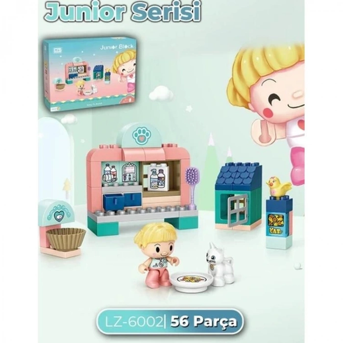 VAGONLIFE LOZ 6002 JUNIOR KLİNİK VETERİNER 56 PARÇA BLOCK OYUNCAK 3+