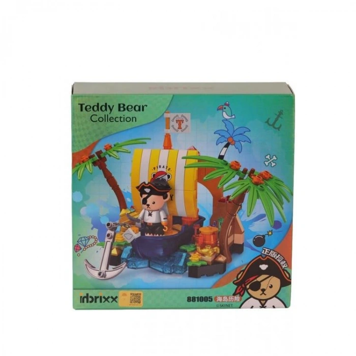 VAGONLIFE PANLOS 881005 TEDDY AYI KOLEKSİYONU KORSAN 190 PARÇA BLOCK OYUNCAK