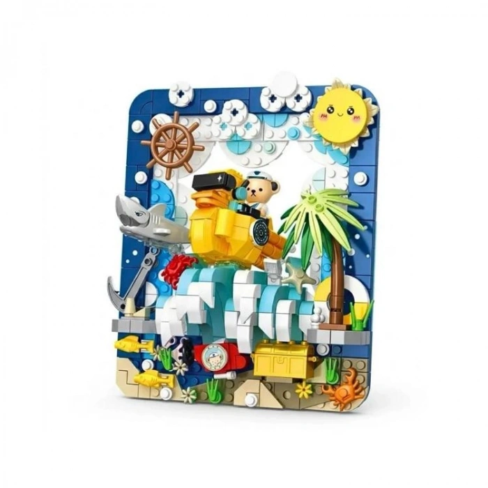 VAGONLIFE PANLOS 881503 TEDDY AYI RESİM 417 PARÇA BLOCK OYUNCAK