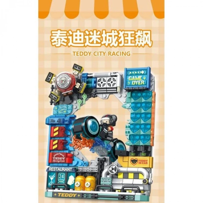 VAGONLIFE PANLOS 881505 MOTORCU TEDDY 458 PARÇA BLOCK OYUNCAK