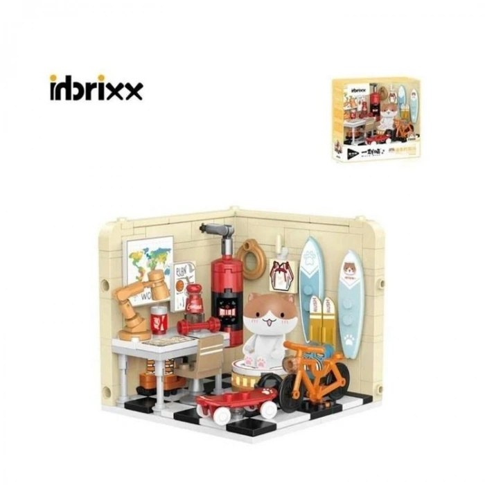 VAGONLIFE PANLOS 885008 KEDİ ÇALIŞMA ODASI 238 PARÇA BLOCK OYUNCAK