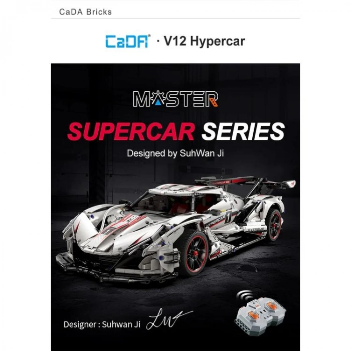VAGONLIFE CADA C61053W V12 HYPERCAR 4449 PARÇA BLOCK OYUNCAK 8+