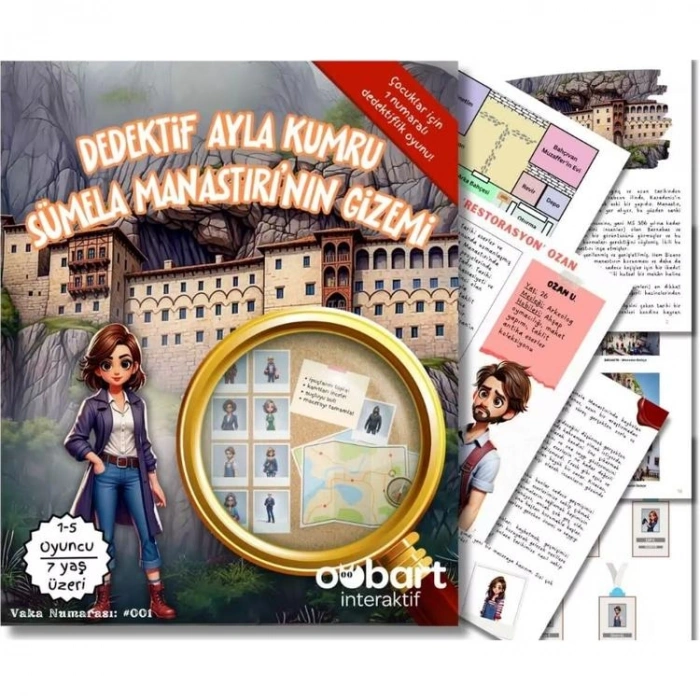 OOBART  DEDEKTİF OYUNU - DEDEKTİF AYLA KUMRU SÜMELA MANASTIRININ GİZEMİ NO:001  7+