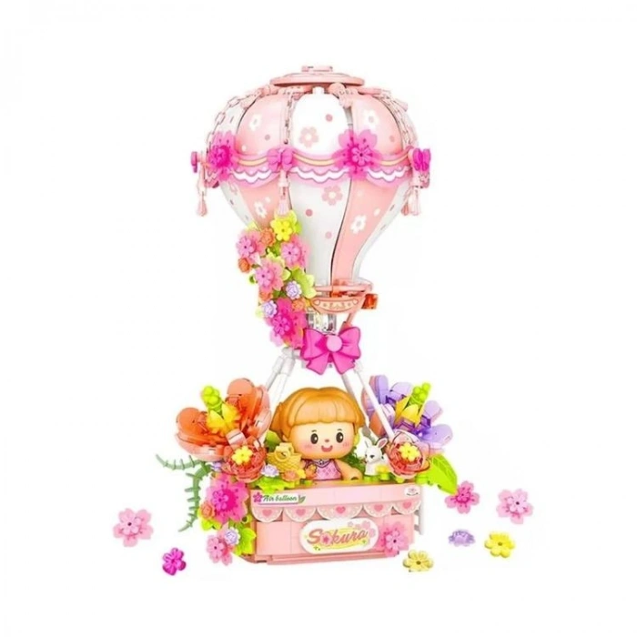 VAGONLIFE LOZ 4114 PEMBE HAVA BALONU 789 PARÇA BLOCK OYUNCAK 3+