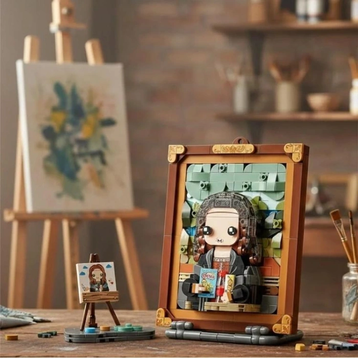 VAGONLIFE LOZ 1286 MONA LİSA AHŞAP BOYAMA 604 PARÇA BLOCK OYUNCAK 3+