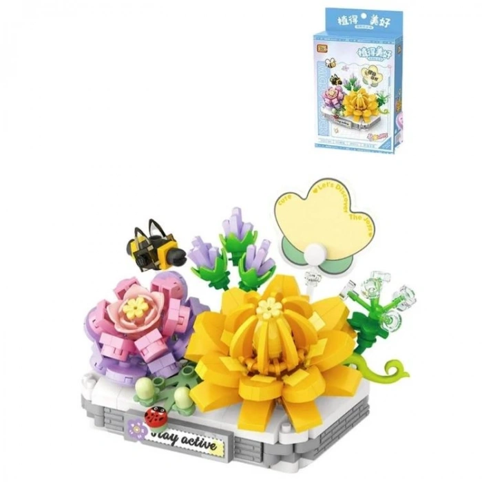 VAGONLIFE LOZ 8832 KREMSİ YEŞİM LOTUS 390 PARÇA BLOCK OYUNCAK 3+