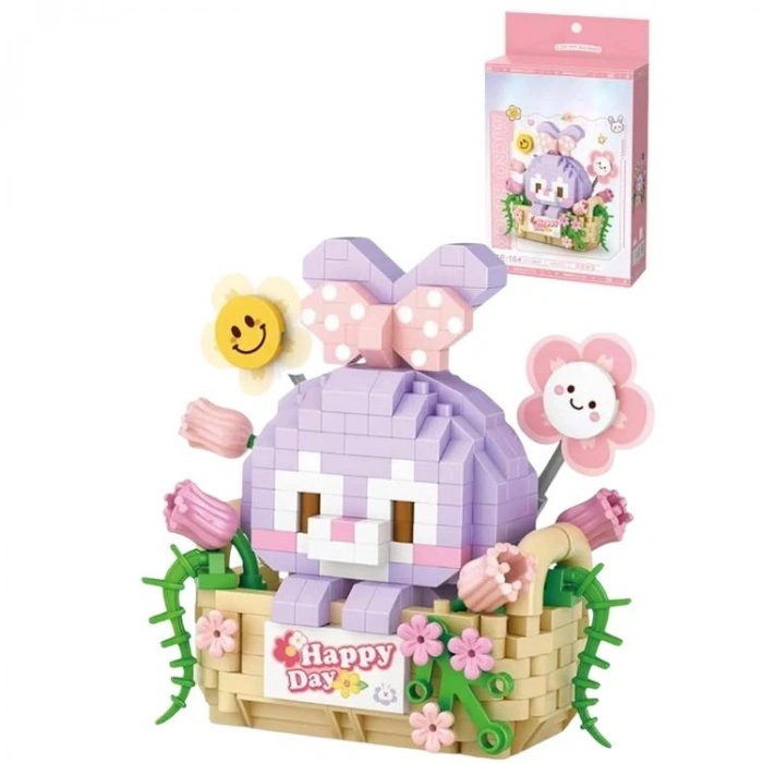 VAGONLIFE LOZ 8805 MOR TAVŞAN 400 PARÇA BLOCK OYUNCAK 3+