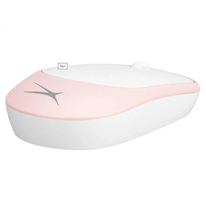 ALTEC LANSİNG ALBM7314  2.4GHZ USB 1200DPI ALKALİN PİLLİ KABLOSUZ MOUSE  PEMBE-BEYAZ