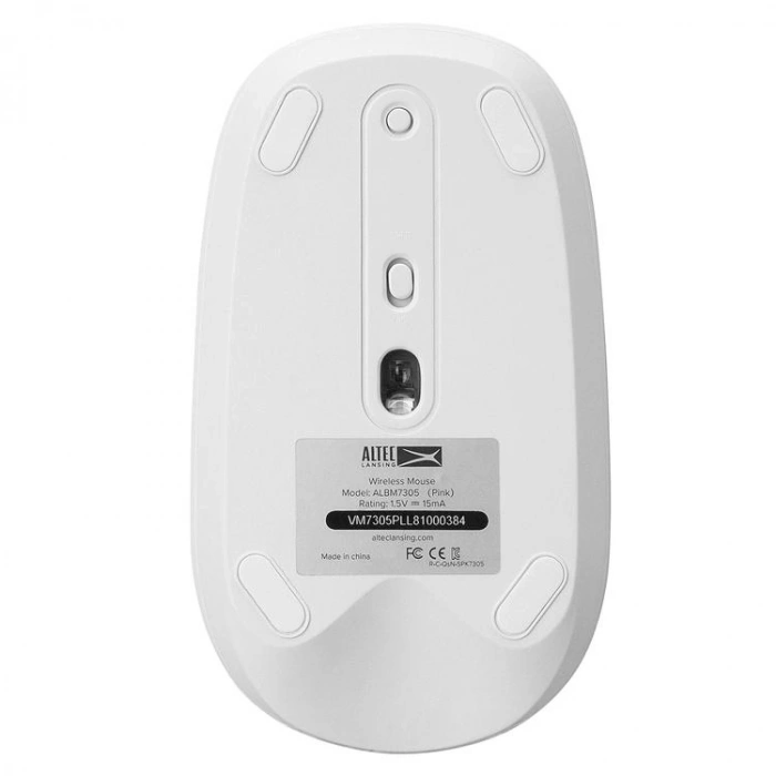 ALTEC LANSİNG ALBM7305 2.4GHZ USB 1600DPI ALKALİN PİLLİ KABLOSUZ MOUSE  BEYAZ