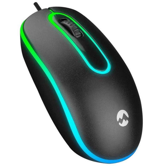 EVEREST SM-166 USB IŞIKLI OPTİK KABLOLU MOUSE  SİYAH