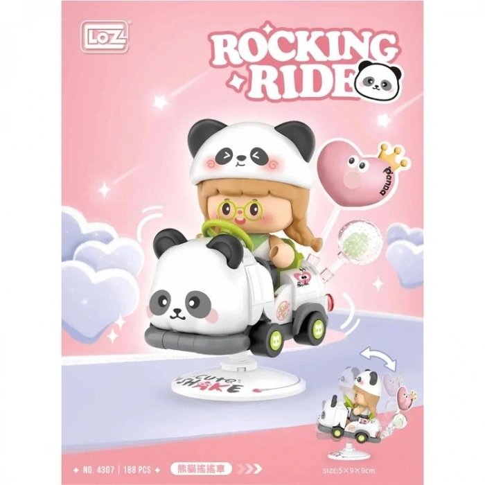VAGONLIFE LOZ 4307 PANDA  SALLANMA SÜRÜŞÜ 188 PARÇA BLOCK OYUNCAK 6+