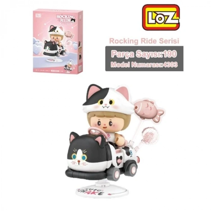 VAGONLIFE LOZ 4307 PANDA  SALLANMA SÜRÜŞÜ 188 PARÇA BLOCK OYUNCAK 6+