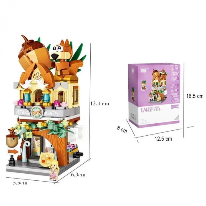 VAGONLIFE LOZ 1641 FINDIK DÜKKANI 485 PARÇA BLOCK OYUNCAK 6+