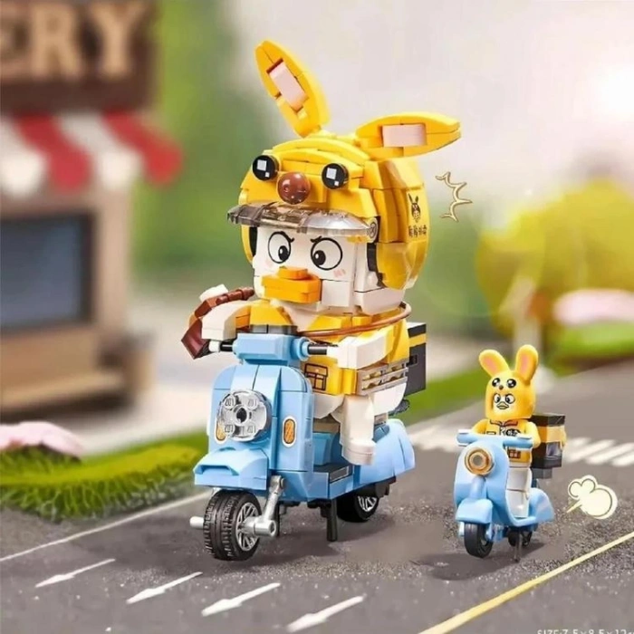 VAGONLIFE LOZ 1676 KURYE ÖRDEK 443 PARÇA BLOCK OYUNCAK 6+