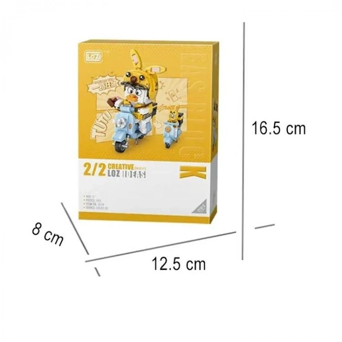 VAGONLIFE LOZ 1676 KURYE ÖRDEK 443 PARÇA BLOCK OYUNCAK 6+