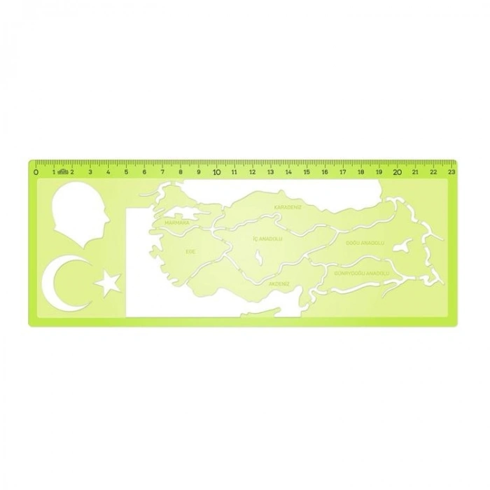 HATAS  02287 TÜRKİYE HARİTASI ŞABLONU - TEKLİ